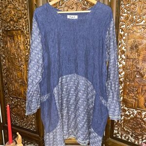 FLAX dress ~ mini tunic ~ Large